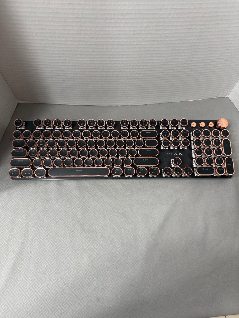 Eweadn V20 Steampunk Wired Retro Typewriter Mechanical Style Keyboard Open Box